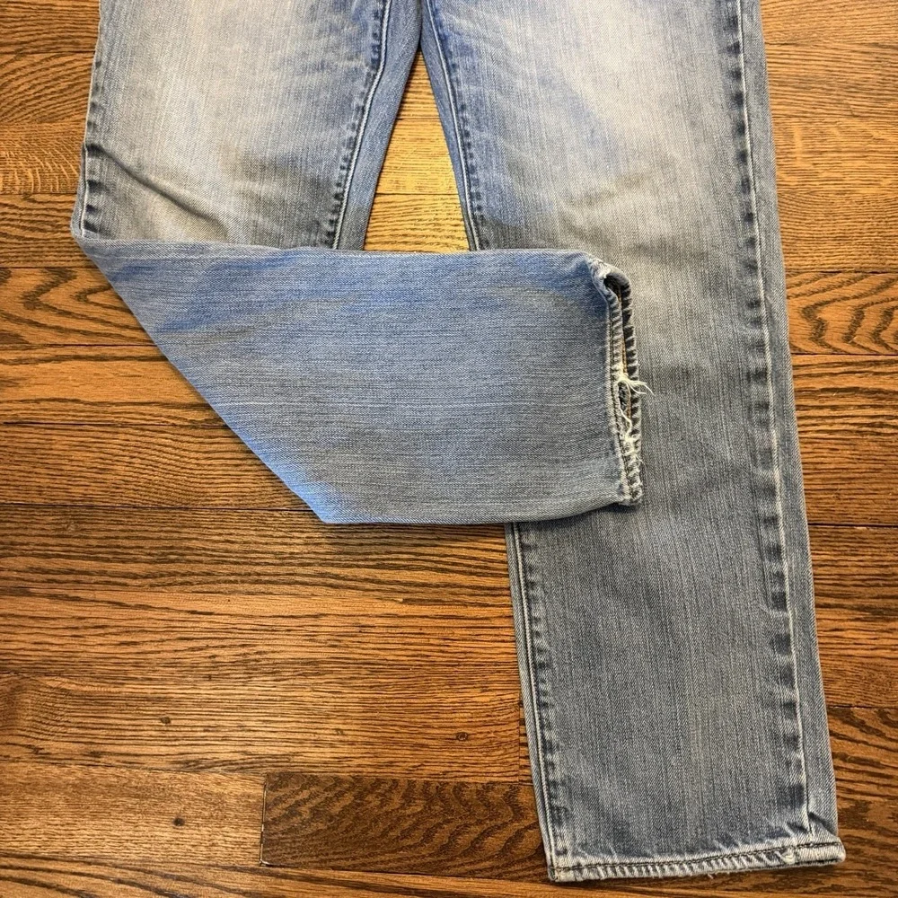 J. Crew Jeans Men's The Driggs 34x32 Light Wash Slim Fit Straight Leg Denim